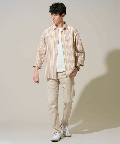 a.v.v / アー・ヴェ・ヴェ チノ・ワークパンツ | 【イージーケア/洗濯機で洗える/接触冷感/ストレッチ/シワになりにくい/毛玉になりにくい】ヘリンボーンストレッチ5ポケットパンツ | 詳細9