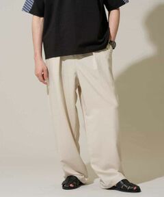 a.v.v / アー・ヴェ・ヴェ その他パンツ | 【イージーケア/洗濯機で洗える/シワになりにくい/接触冷感/ストレッチ】オックスストレッチオーバーパンツ