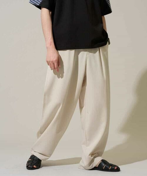 a.v.v / アー・ヴェ・ヴェ その他パンツ | 【イージーケア/洗濯機で洗える/シワになりにくい/接触冷感/ストレッチ】オックスストレッチオーバーパンツ | 詳細16