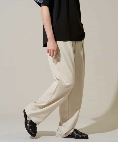 a.v.v / アー・ヴェ・ヴェ その他パンツ | 【イージーケア/洗濯機で洗える/シワになりにくい/接触冷感/ストレッチ】オックスストレッチオーバーパンツ | 詳細17
