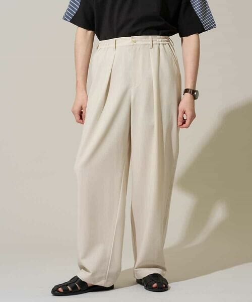 a.v.v / アー・ヴェ・ヴェ その他パンツ | 【イージーケア/洗濯機で洗える/シワになりにくい/接触冷感/ストレッチ】オックスストレッチオーバーパンツ | 詳細22