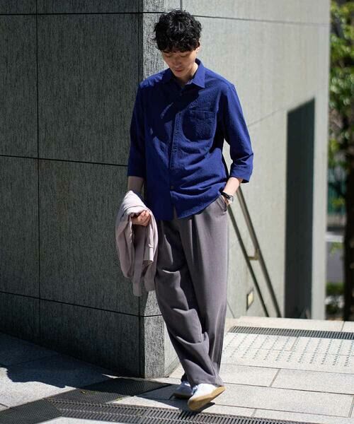 a.v.v / アー・ヴェ・ヴェ その他パンツ | 【イージーケア/洗濯機で洗える/シワになりにくい/接触冷感/ストレッチ】オックスストレッチオーバーパンツ | 詳細5