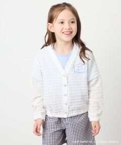 a.v.v / アー・ヴェ・ヴェ カーディガン・ボレロ | [110-140]【数量限定】[シナモロール＆クロミ]レーシーボーダーカーディガン
