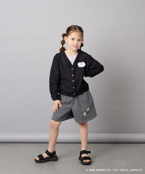 a.v.v / アー・ヴェ・ヴェ カーディガン・ボレロ | [110-140]【数量限定】[シナモロール＆クロミ]レーシーボーダーカーディガン | 詳細15