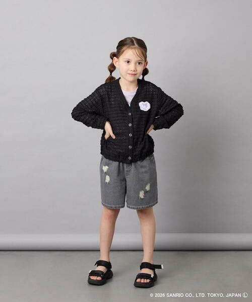 a.v.v / アー・ヴェ・ヴェ カーディガン・ボレロ | [110-140]【数量限定】[シナモロール＆クロミ]レーシーボーダーカーディガン | 詳細17