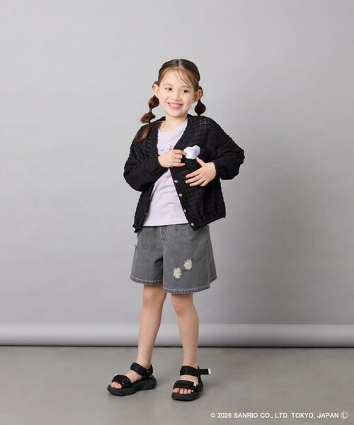 a.v.v / アー・ヴェ・ヴェ カーディガン・ボレロ | [110-140]【数量限定】[シナモロール＆クロミ]レーシーボーダーカーディガン | 詳細18