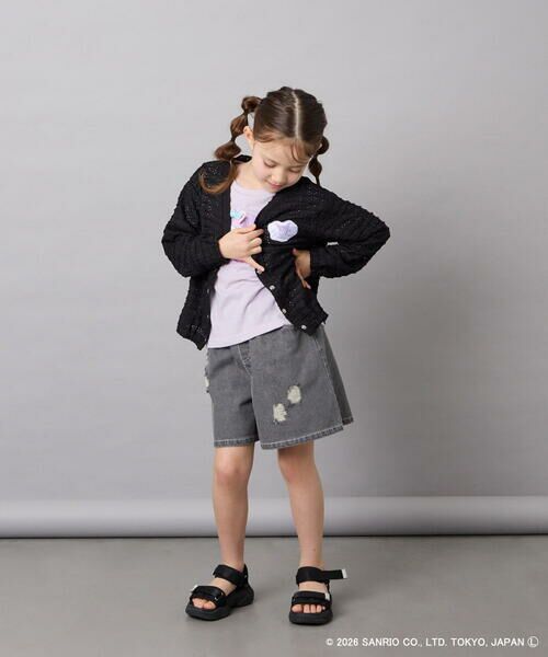 a.v.v / アー・ヴェ・ヴェ カーディガン・ボレロ | [110-140]【数量限定】[シナモロール＆クロミ]レーシーボーダーカーディガン | 詳細21