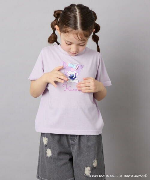 a.v.v / アー・ヴェ・ヴェ カットソー | [110-140]【数量限定】[シナモロール＆クロミ]スパンコールTシャツ | 詳細16