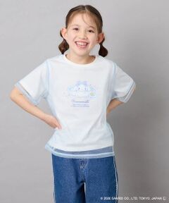 a.v.v / アー・ヴェ・ヴェ カットソー | [120-150]【数量限定】[シナモロール＆クロミ]オーバーチュールTシャツ
