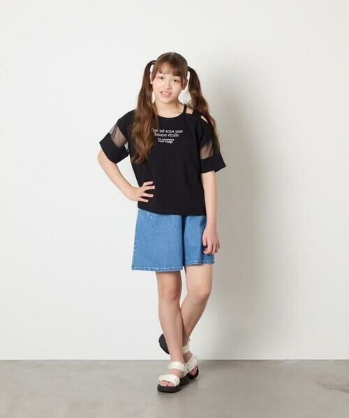 a.v.v / アー・ヴェ・ヴェ カットソー | [120-160]アシメ肩シアーTシャツ | 詳細26