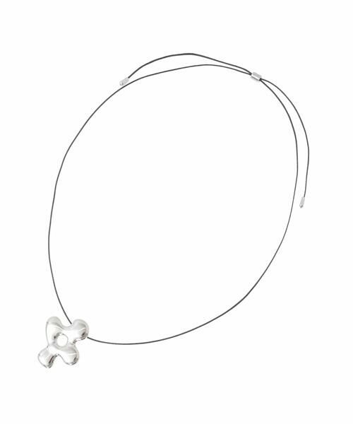 a.v.v / アー・ヴェ・ヴェ ネックレス・ペンダント・チョーカー | コードトップネックレス（シルバー）