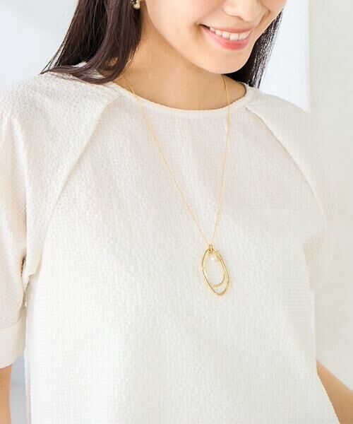 a.v.v / アー・ヴェ・ヴェ ネックレス・ペンダント・チョーカー | パール付きワントップネックレス（ゴールド）