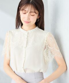 a.v.v / アー・ヴェ・ヴェ シャツ・ブラウス | レースヨークブラウス