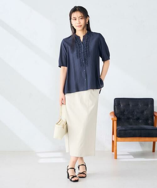 a.v.v / アー・ヴェ・ヴェ ロング・マキシ丈スカート | 【洗える】ストレッチナロースカート | 詳細11