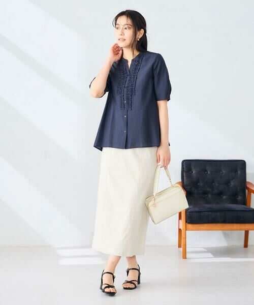 a.v.v / アー・ヴェ・ヴェ ロング・マキシ丈スカート | 【洗える】ストレッチナロースカート | 詳細13