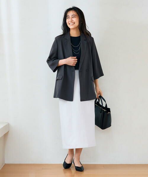 a.v.v / アー・ヴェ・ヴェ ロング・マキシ丈スカート | 【洗える】ストレッチナロースカート | 詳細2