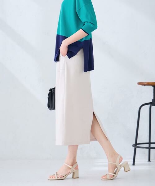 a.v.v / アー・ヴェ・ヴェ ロング・マキシ丈スカート | 【洗える】ストレッチナロースカート | 詳細6