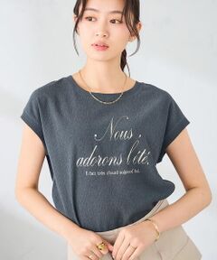 a.v.v / アー・ヴェ・ヴェ カットソー | 楊柳プリントTシャツ