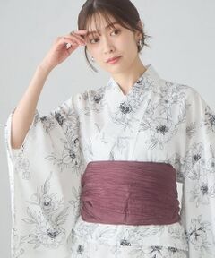 a.v.v / アー・ヴェ・ヴェ ロング・マキシ丈ワンピース | 二部式で簡単に着られる！セパレート浴衣 3点セット【接触冷感/洗える/吸水速乾/WEB限定】