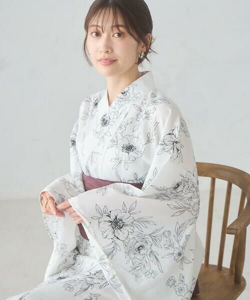 a.v.v / アー・ヴェ・ヴェ ロング・マキシ丈ワンピース | 二部式で簡単に着られる！セパレート浴衣 3点セット【接触冷感/洗える/吸水速乾/WEB限定】 | 詳細19