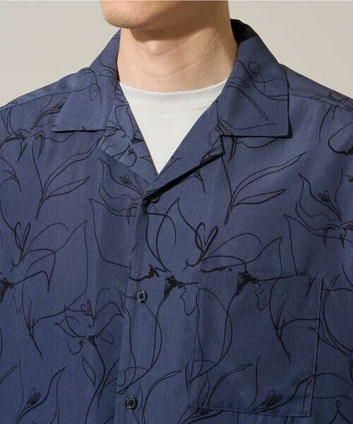 a.v.v / アー・ヴェ・ヴェ シャツ・ブラウス | 【イージーケア/洗濯機で洗える/速乾/接触冷感/毛玉になりにくい】センガプリントゴブソテオープンカラーシャツ | 詳細17