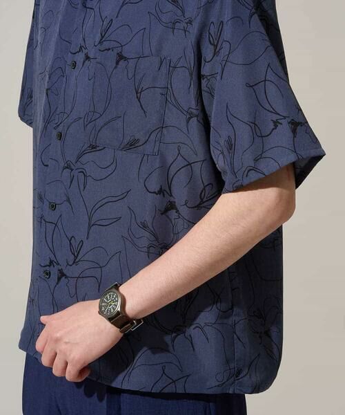 a.v.v / アー・ヴェ・ヴェ シャツ・ブラウス | 【イージーケア/洗濯機で洗える/速乾/接触冷感/毛玉になりにくい】センガプリントゴブソテオープンカラーシャツ | 詳細18