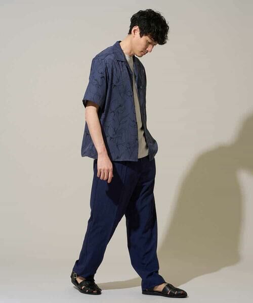 a.v.v / アー・ヴェ・ヴェ シャツ・ブラウス | 【イージーケア/洗濯機で洗える/速乾/接触冷感/毛玉になりにくい】センガプリントゴブソテオープンカラーシャツ | 詳細3