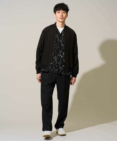 a.v.v / アー・ヴェ・ヴェ シャツ・ブラウス | 【イージーケア/洗濯機で洗える/速乾/接触冷感/毛玉になりにくい】センガプリントゴブソテオープンカラーシャツ | 詳細4