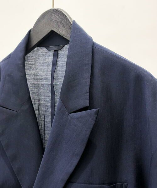 a.v.v / アー・ヴェ・ヴェ セットアップ | 【洗濯機で洗える】シアーダブルブレストジャケット | 詳細1