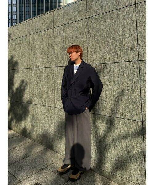 a.v.v / アー・ヴェ・ヴェ セットアップ | 【洗濯機で洗える】シアーダブルブレストジャケット | 詳細2