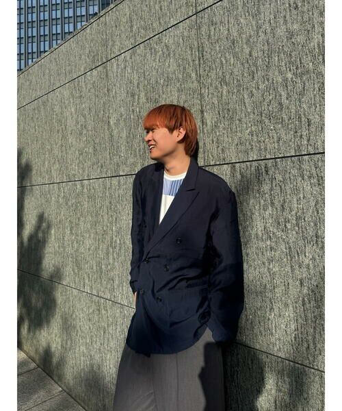 a.v.v / アー・ヴェ・ヴェ セットアップ | 【洗濯機で洗える】シアーダブルブレストジャケット | 詳細4