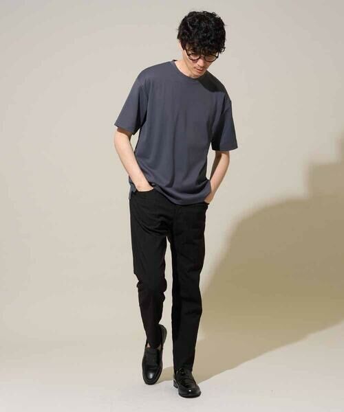 a.v.v / アー・ヴェ・ヴェ カットソー | 【イージーケア/洗濯機で洗える/接触冷感/毛玉になりにくい】マイクロアゼセミワイドシルエットカットソー | 詳細3