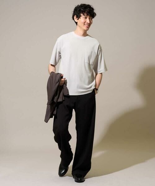 a.v.v / アー・ヴェ・ヴェ その他パンツ | 【イージーケア/洗濯機で洗える/毛玉になりにくい/シワになりにくい/ストレッチ】カチオンスラブツイストパンツ | 詳細23