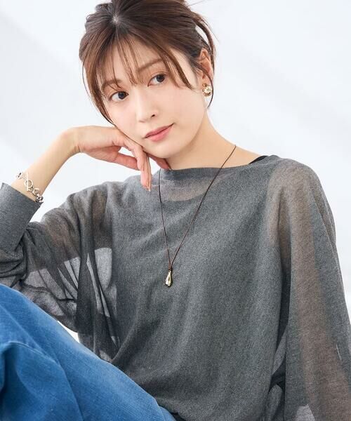 a.v.v / アー・ヴェ・ヴェ ネックレス・ペンダント・チョーカー | ドロップモチーフコードネックレス | 詳細1