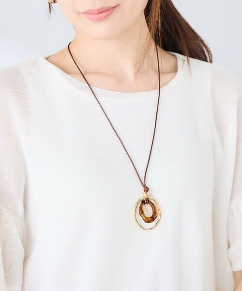 a.v.v / アー・ヴェ・ヴェ ネックレス・ペンダント・チョーカー | オーバルモチーフネックレス（ゴールド）