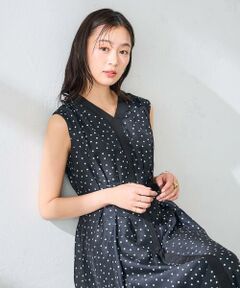a.v.v / アー・ヴェ・ヴェ ロング・マキシ丈ワンピース | ベルト付オーガンジーフレアワンピース
