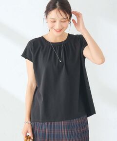 a.v.v / アー・ヴェ・ヴェ カットソー | 【接触冷感/UVカット】ギャザーネックフレンチカットソー