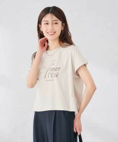 a.v.v / アー・ヴェ・ヴェ カットソー | 【UVカット/接触冷感】フォルムロゴＴシャツ