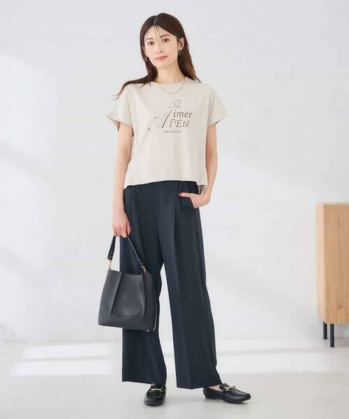 a.v.v / アー・ヴェ・ヴェ カットソー | 【UVカット/接触冷感】フォルムロゴＴシャツ | 詳細12