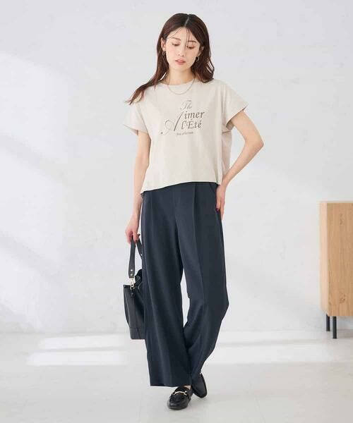 a.v.v / アー・ヴェ・ヴェ カットソー | 【UVカット/接触冷感】フォルムロゴＴシャツ | 詳細14