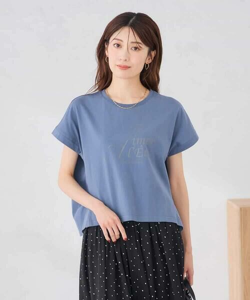 a.v.v / アー・ヴェ・ヴェ カットソー | 【UVカット/接触冷感】フォルムロゴＴシャツ | 詳細2