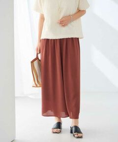 a.v.v / アー・ヴェ・ヴェ その他パンツ | シアー楊柳スカンツ【接触冷感/イージーケア/マシンウォッシャブル】
