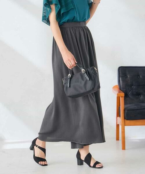 a.v.v / アー・ヴェ・ヴェ その他パンツ | シアー楊柳スカンツ【接触冷感/イージーケア/マシンウォッシャブル】 | 詳細5