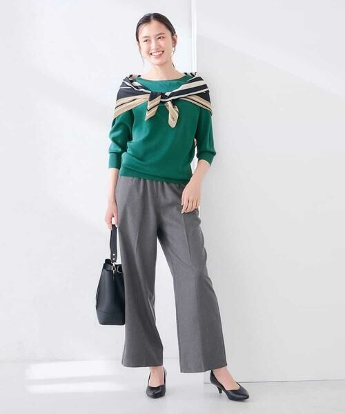 a.v.v / アー・ヴェ・ヴェ その他パンツ | 【支持率NO.1】ラク魅せイージーワイドパンツ［ストレッチ/吸水速乾/毛玉になりにくい/イージーケア］ | 詳細21