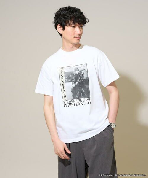 a.v.v / アー・ヴェ・ヴェ カットソー | ライフピクチャーコレクションプリントＴシャツ（ホワイト）