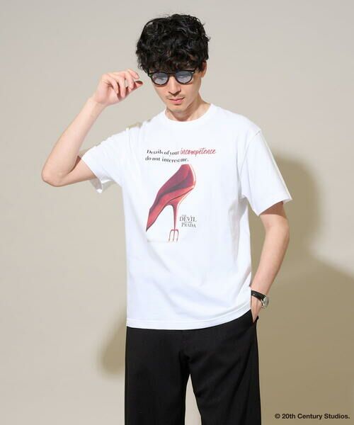 a.v.v / アー・ヴェ・ヴェ カットソー | プラダヲキタアクマプリントＴシャツ（ホワイト）
