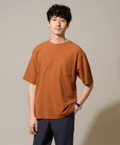 a.v.v / アー・ヴェ・ヴェ カットソー | 【接触冷感/洗濯機で洗える/遮熱/接触冷感/イージーケア/毛玉になりにくい】ハニカムジャカードクルーネックカットソー
