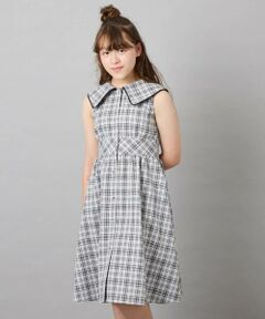 a.v.v / アー・ヴェ・ヴェ ロング・マキシ丈ワンピース | [130-160]【冷感/洗える】ビッグ襟ワンピース