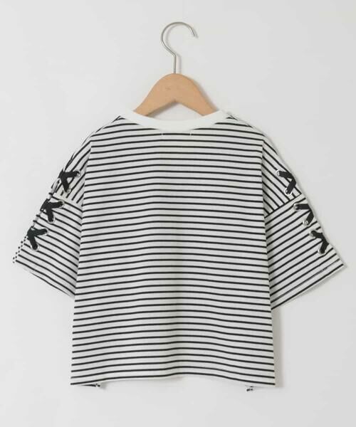 a.v.v / アー・ヴェ・ヴェ カットソー | [130-160]【冷感/UVカット】レースアップロゴTシャツ | 詳細25