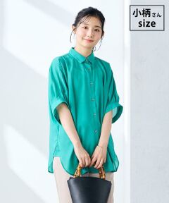 a.v.v / アー・ヴェ・ヴェ シャツ・ブラウス | 【低身長サイズ】シアータックシャツ【接触冷感/洗える/イージーケア/毛玉になりにくい】